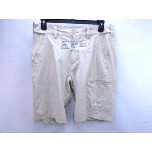 Huk Next Level Shorts Mens L White Fishing Self Adjusting Waist Cargo Pocket